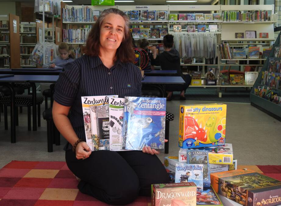 HOLIDAY FUN: Kylie Rose from  Wauchope Library which is holding Games Plus from 10am to 3pm on Tuesday July 11 plus Zentangle Workshop for teens.
