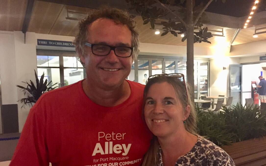 Labor's Peter Alley and his wife Elke Knebel.