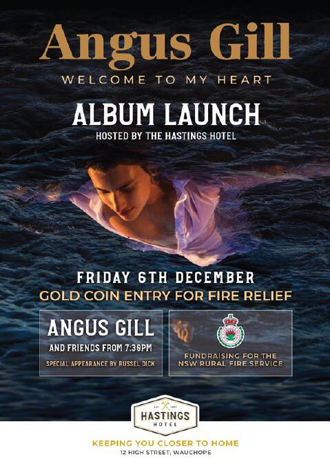 Singer Angus to raise funds for firies at album launch