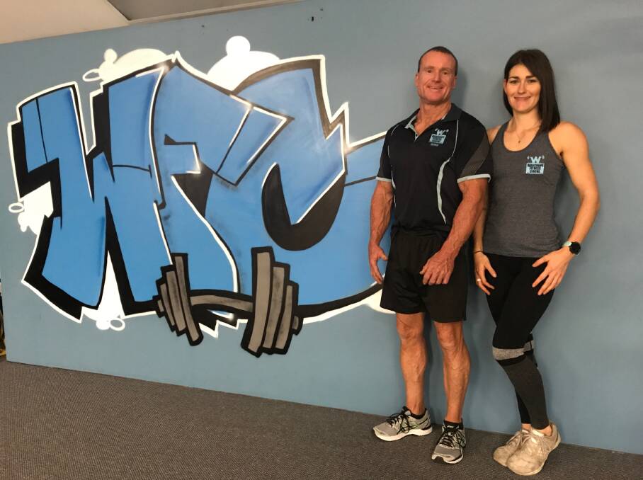 GETTING READY: Bodybuilders Andrew Welsh and Kim Drysdale prepare for their first National Bodybuilding Competition in Coffs Harbour on Saturday September 2.