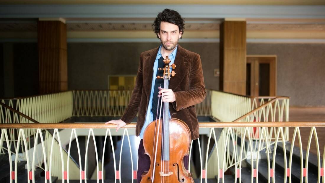 Cellist Anthony Albrecht is bringing Bach to the bush at Kendall Hall this month.