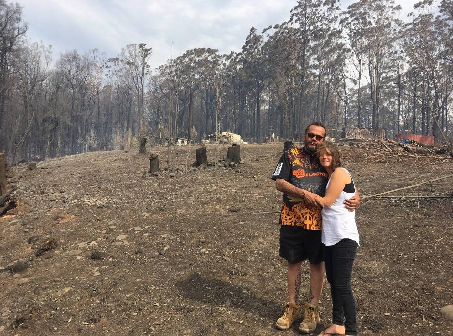 Jason and Loretta Boyes have lost everything in the bushfire on their property in Comboyne.  Loretta is being treated for breast cancer.
