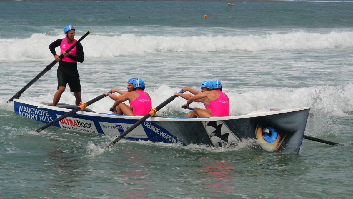 Challenge accepted: Rowers from Wauchope-Bonny Hills and Port Macquarie surf clubs will take part in a 24-hour challenge to raise awareness for mental health. Photo: Phil Kaufmann