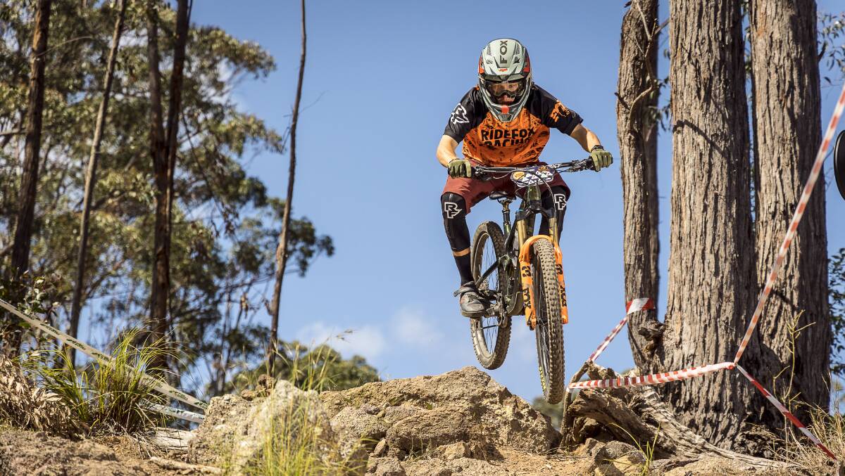Tom Jenkins can take the lead in the under-19 division of the Fox Superflow mountain bike series. Picture supplied by Rocky Trail Entertainment