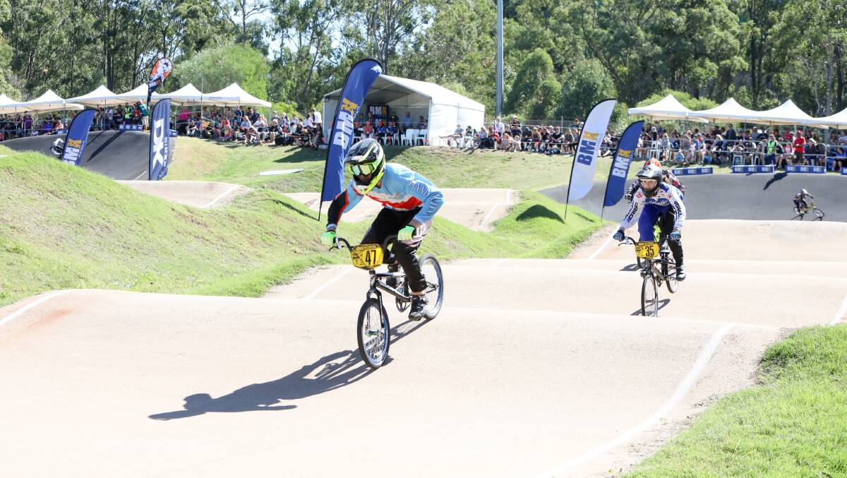 Top 10: Ryan Williams in action at the BMX national titles. Photo: Medal Shots/BMX Australia