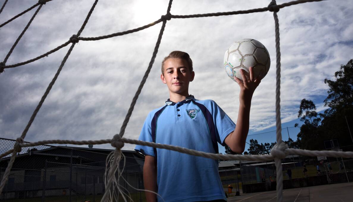 Aussie glory: Camden Haven High School student Jacob Robson is off to Brazil. Photo: Ivan Sajko
