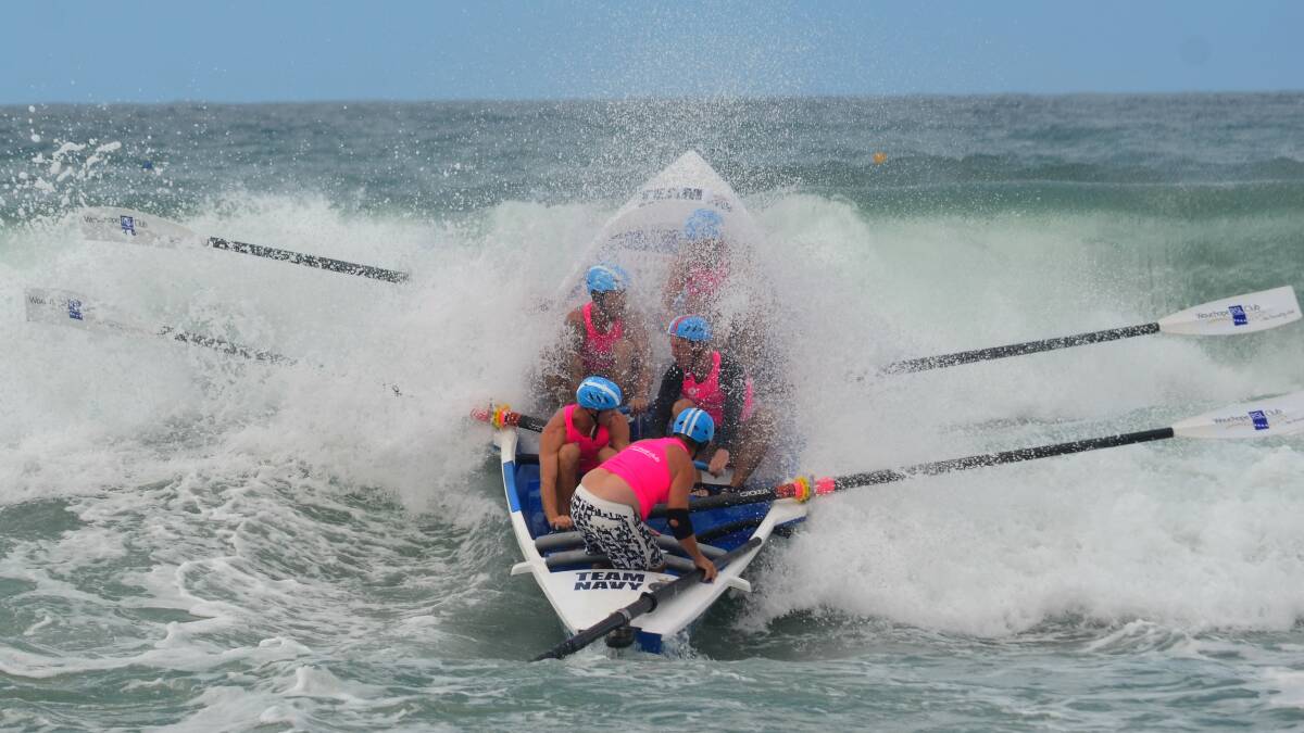 Starting point: Wauchope-Bonny Hills Surf Life Saving Club men's open crew have proven they can mix it with the best. Photo: Phil Kaufmann
