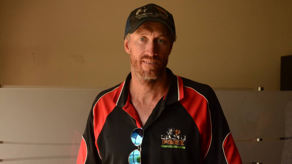 South Coast dairy farmer Tim Cochrane said his motivation for travelling five and a half hours was to show numbers and for a chance to tell the ACCC his fears for the Australian dairy industry.  