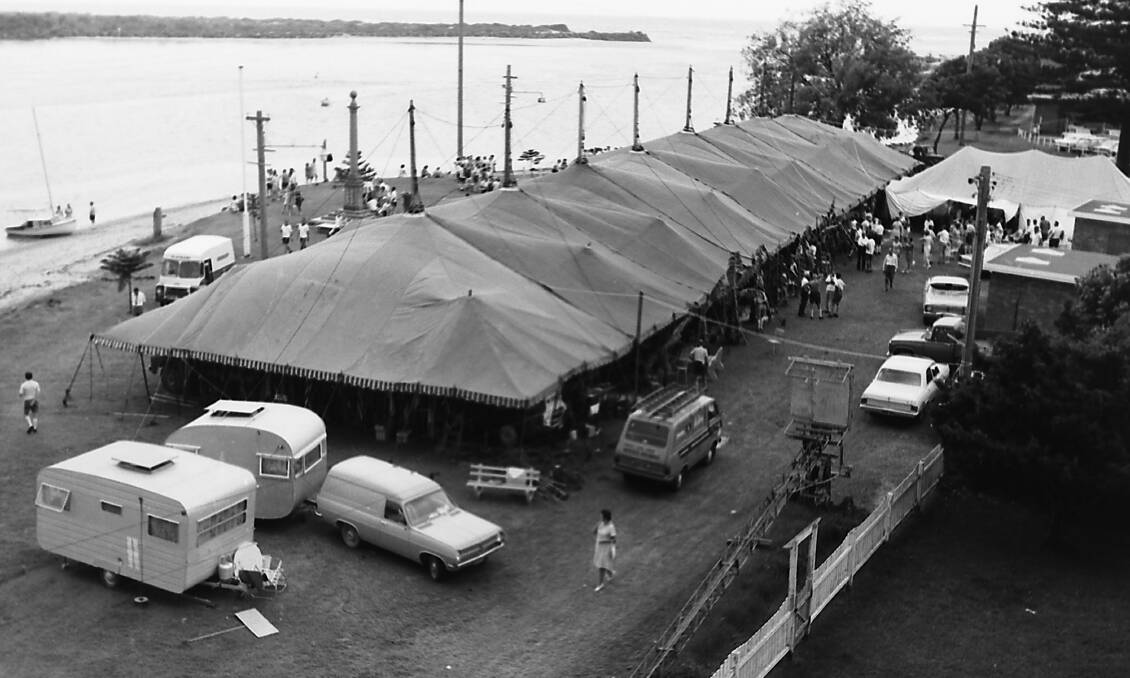 All welcome: The big tent erected on town green for Rotary's Beachcomber Conference, 1970. Photos supplied by Port Macquarie Museum.