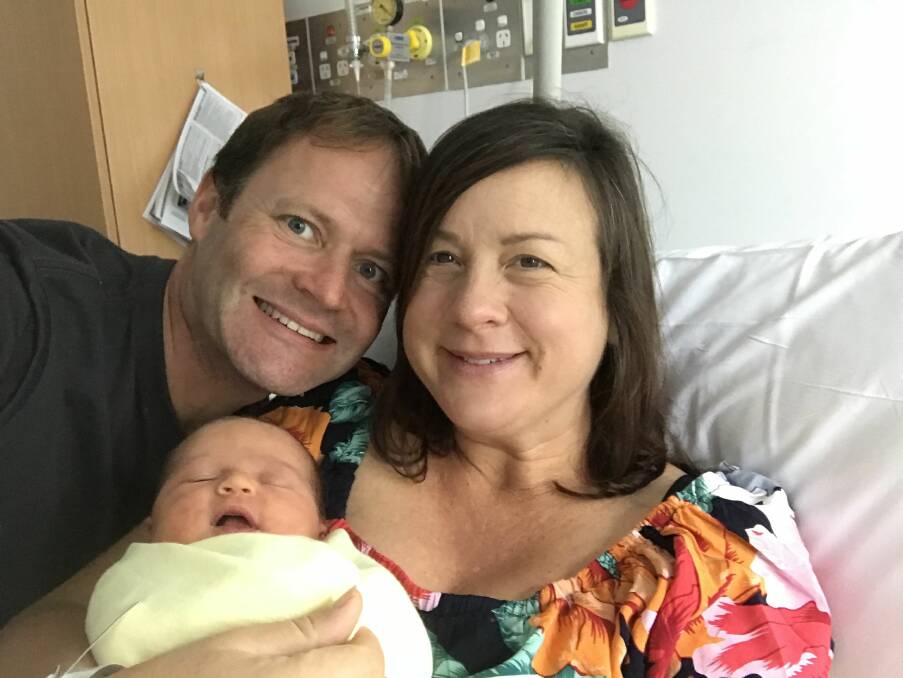 Hello family: Stuart and Cordelia with baby girl Siena Lyall.