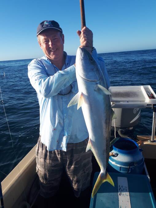 Royal catch: Our Berkley Pic of the Week is Geoff Shelton with this solid kingfish he recently cught offshore at Point Plomer.