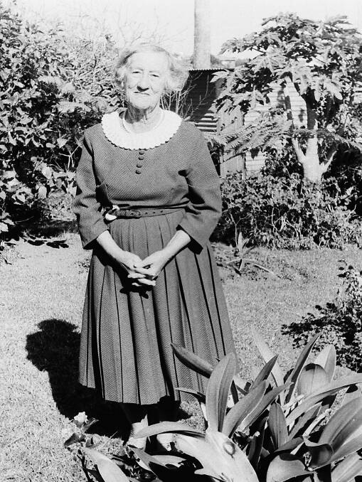 Hard worker: A picture of the very humble woman she was, matron Vera Jobson seen in her garden.