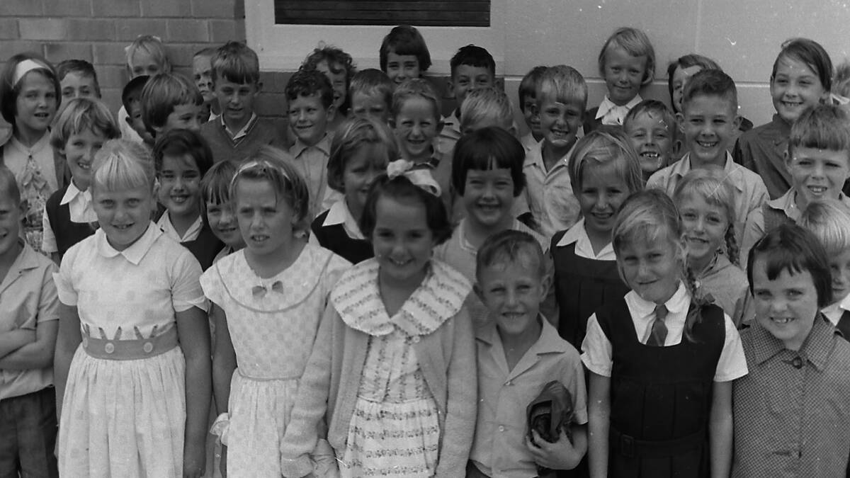 Are you in this photo?: Port Macquarie Public School 2nd Class pupils, 1963/.