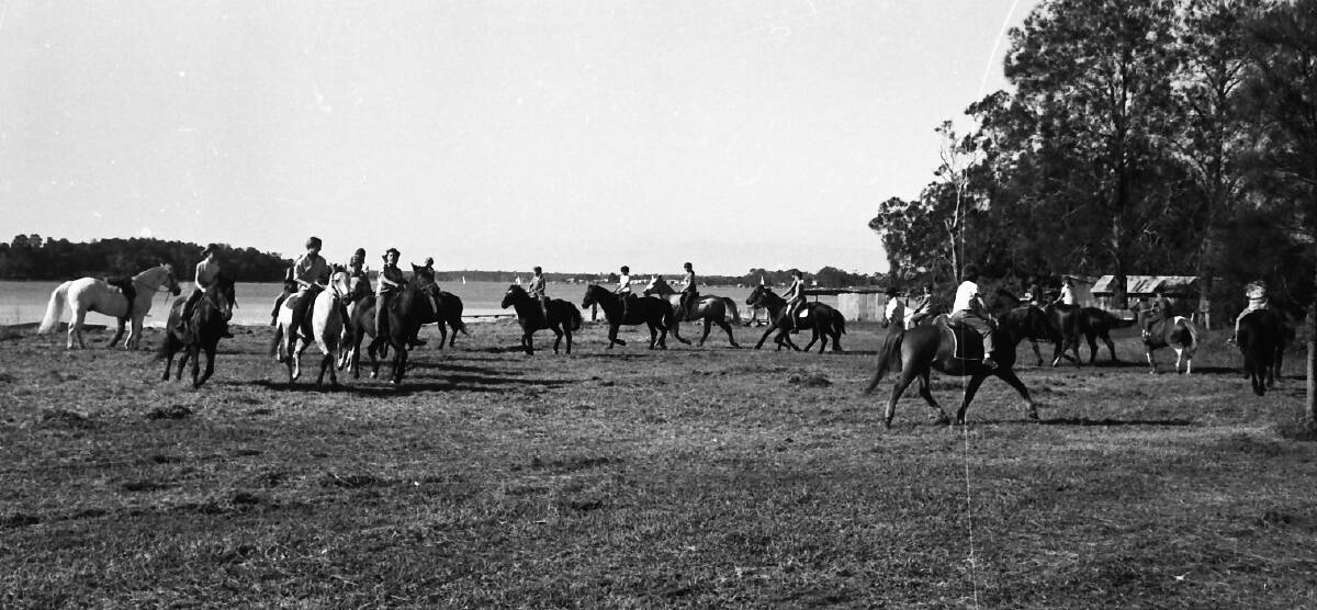 Great space: Pony Club members try out the new ground at Hibbard before the gymkhana, 1971. Photos: supplied by Port Maccquarie Museum