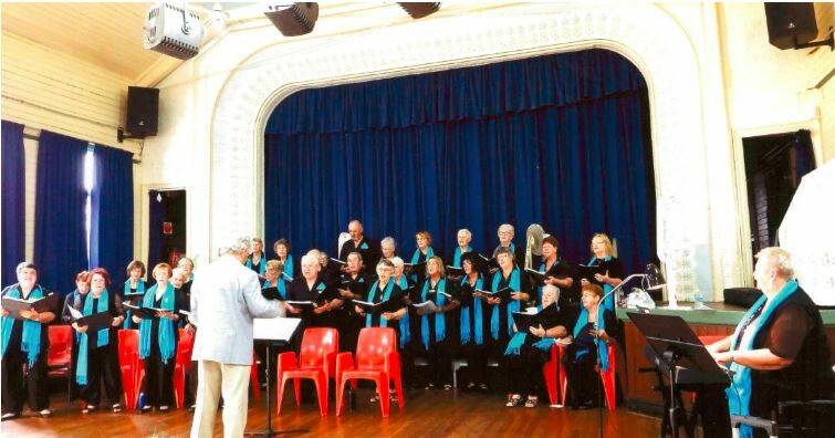 U3A Laurieton Choir, conducted by James Hannah OAM, performs at the Laurieton School of Arts on Friday at 2pm, just as they did in 2016 as seen above.