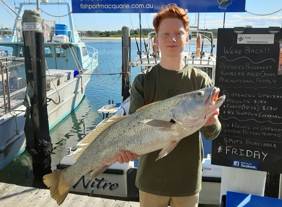 Eat it now: Our Berkley pic of the week is Matt from Sydney, who recently caught this nice mulloway on a trip with Fish Port Macquarie Charters.