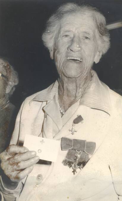Proud moment: Matron Vera Jobson shows the note and wears the MBE she was awarded in the Queen's Birthday Honours List, 1968.