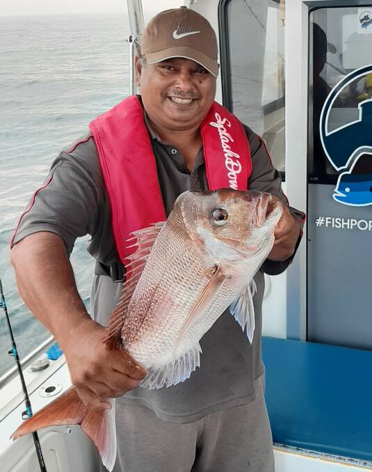 Good catch: Our Berkley pic of the week is Sandy from Sydney, who recently caught this nice snapper during a trip out with Fish Port Macquarie Charters.