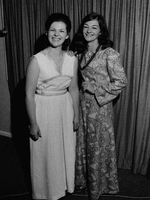 Special occasion celebrated: Sisters Beth Morcom and Glynnis Wincote at Beths 21st Birthday Party, 1969. Photos supplied by Port Macquarie Museum.
