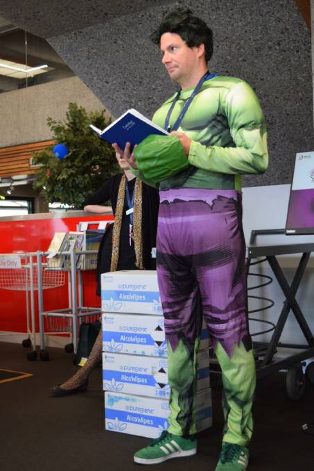 Tyron Waugh dressed as the Hulk for Book Week 2020. Picture: Supplied