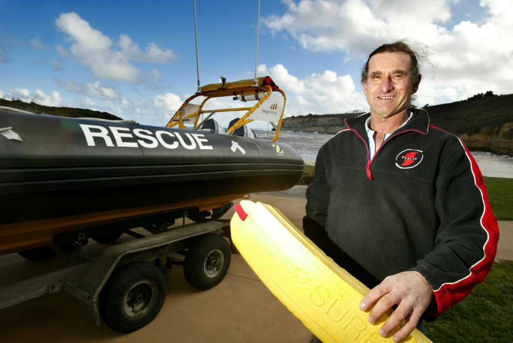 RECOVERY: Port Campbell SLSC member Phil Younis was seriously injured during the rescue mission that tragically killed two hero lifesavers last year.