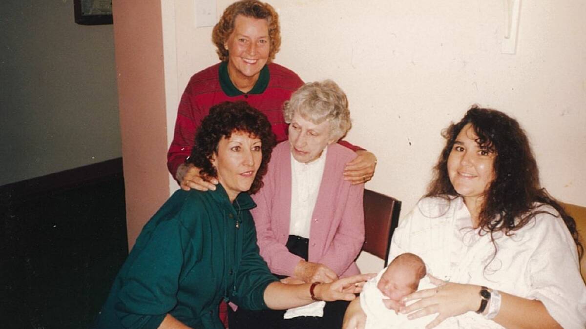 BACK IN TIME: Five generations when Sam was born at the old Hastings District Hospital in 1993.