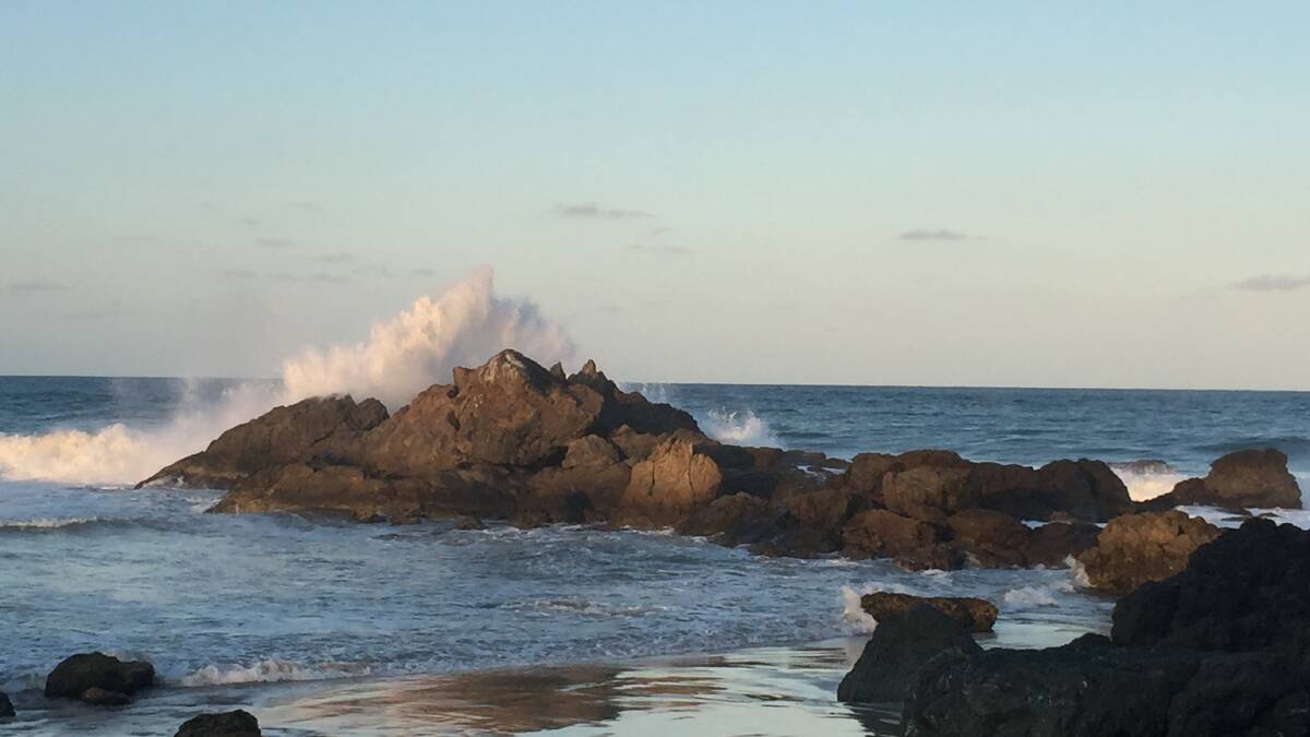 BIG SWELL: Beaches across the Mid North Coast are expected to be dangerous for at least Monday. Photo: Laura Telford.