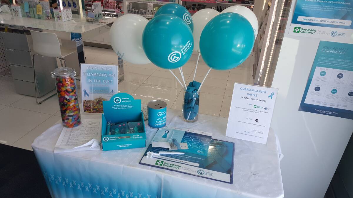 Chemist goes teal to raise awareness for ovarian cancer