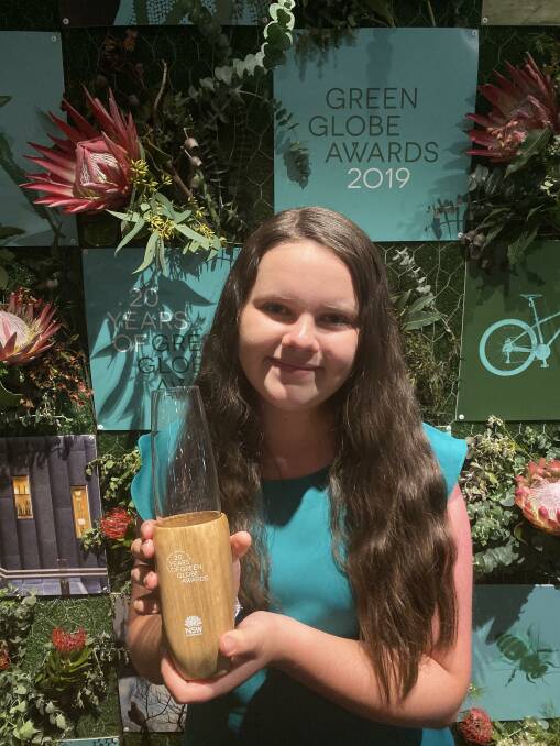 CONGRATULATIONS: While in Sydney for TEDx Newtown Shalise also attended the Green Globe Awards.