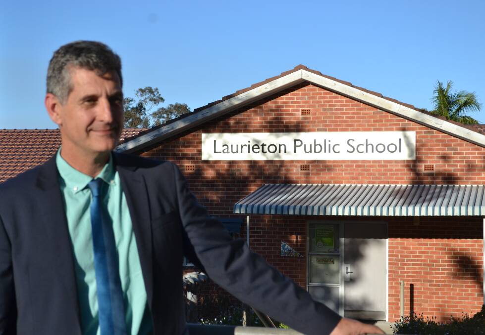 Strong vision: director of Port Macquarie-Hastings public schools Graham Small outside Laurieton Public School. There are 32 schools in the Hastings region including Lord Howe Island and Norfolk Island. 
