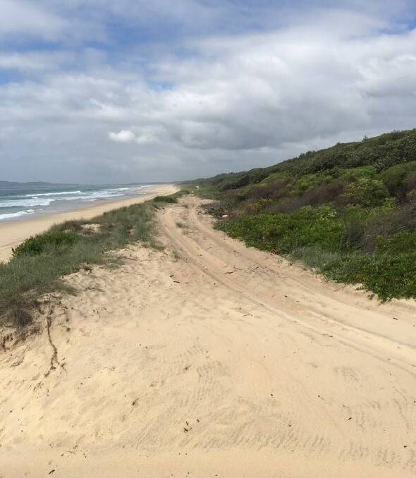 Sue Baker said in a heavy storm it is possible that the section of dunes on the beach side of this track and the track itself could be washed away.