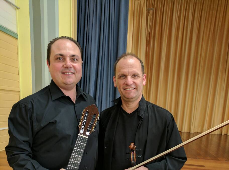 Guitarist Giuseppe Zanotti and Violinist Goetz Richter