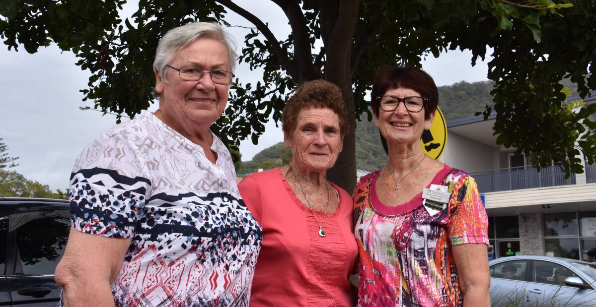 Tireless volunteers: Carol Bennett, Nancy Sauer and Glenys Webster from the Camden Haven Lantern Club. 