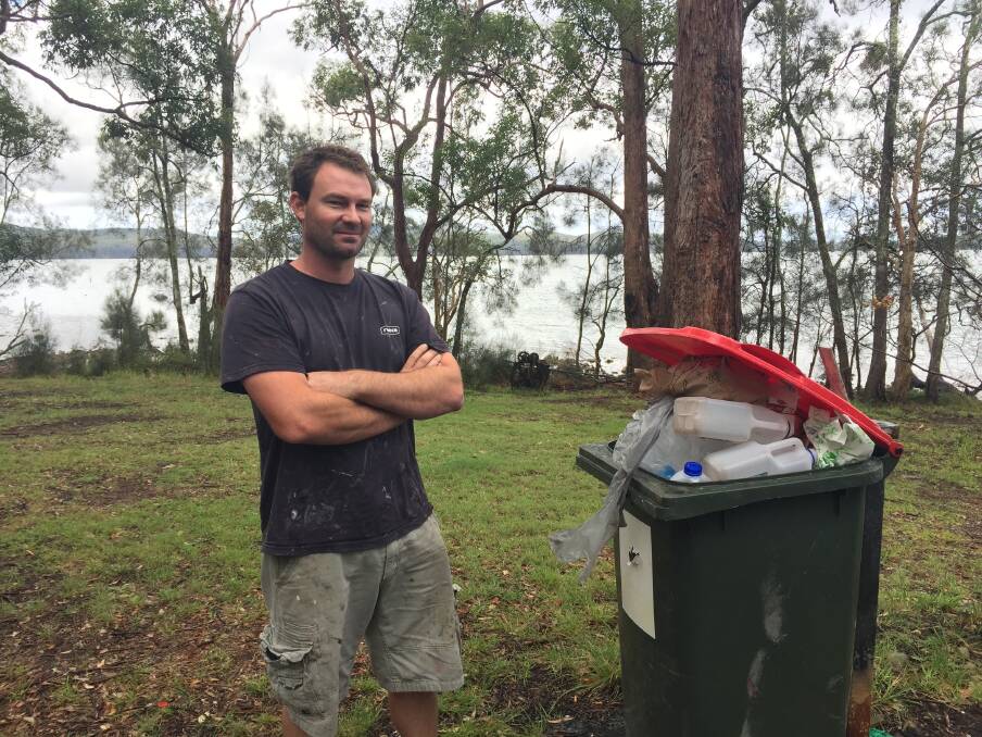 Call for options: Dave Castleton said the red bin at Queens Lake Sailing Club location is always full with items which could be recycled including milk bottles. 