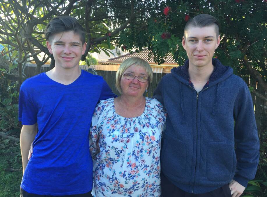 Yasmin Crane with her sons Riley (left) and Jack (right). The Battle of the Seas event on Sunday, June 23 will raise money for the Crane family as Yasmin battles cancer. 