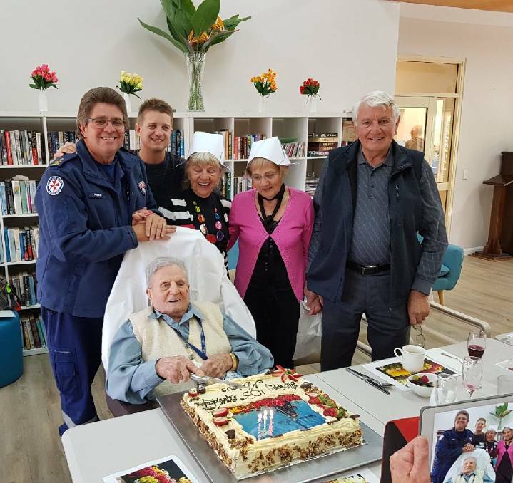 Culture celebrated: The aged care centre's Tiptoe through the Tulips event was inspired by 103 year old resident Marinus who was born in Holland.