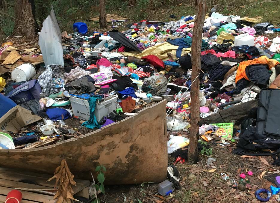The Laurieton location was a dumping ground for litter prior to the clean up. 