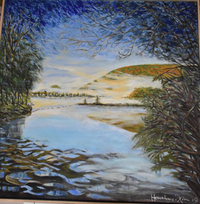 Mr Heather-Xia also entered a landscape painting of the Camden Haven into the Wynne Prize. 