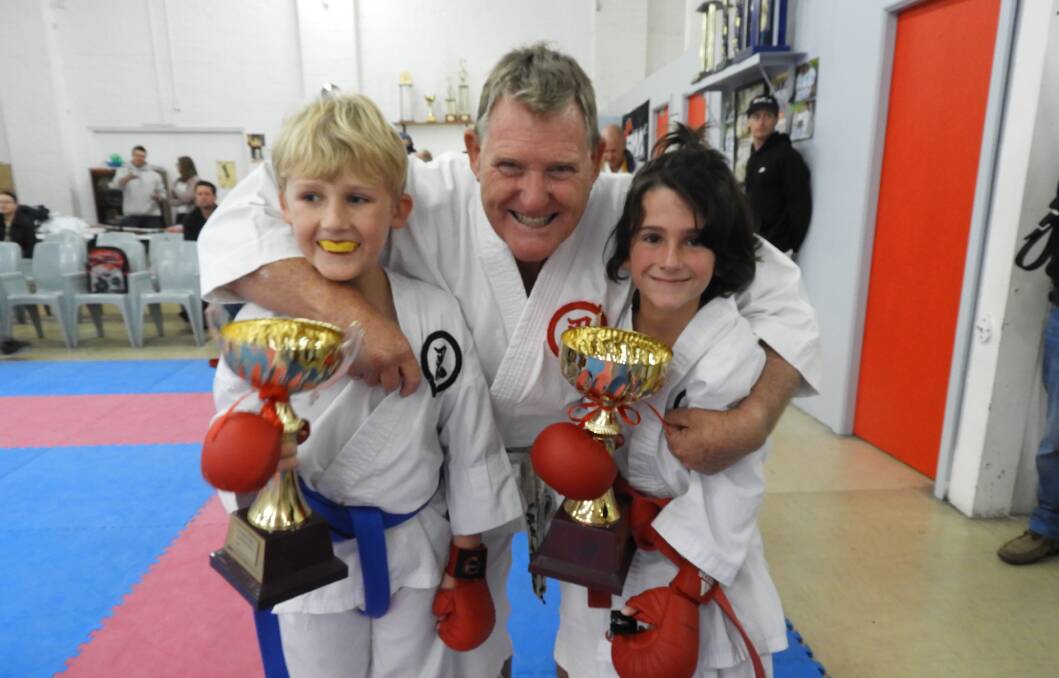 8/9yr Sparring: Sam Hilton, Shihan Peter Becroft and Jay Iveli.