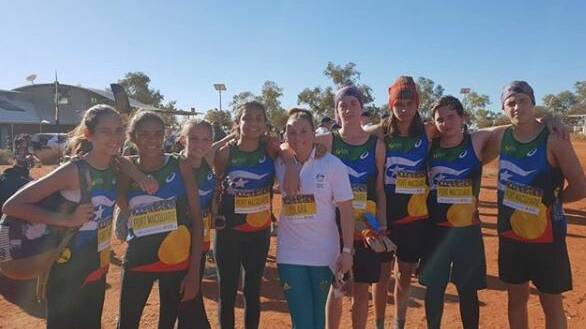 Olympian Shelley Watts said it was honor to share the weekend with young indigenous runners from Port Macquarie and be inspired by them. Photo: Shelley Watts. 