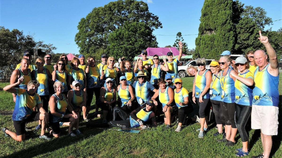  Camden Haven team at the Urunga Regatta on May 5-6. Photo: Clive Henley