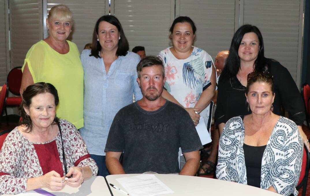 Newly formed board for Revive Lake Cathie: (back) Sue East, Danielle Maltman, Cara Dale and Lisa Willows. (front) Sally Drinkwater, Warren Dyer and Danielle Crisp.