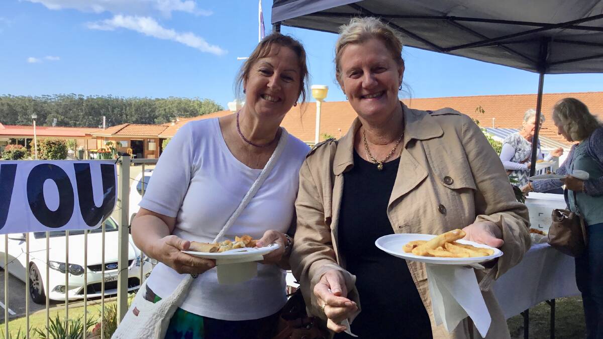 Julie Skinner and Sandra Stinson celebrate Aged Care Employee Day at the Whiddon Group Laurieton. 