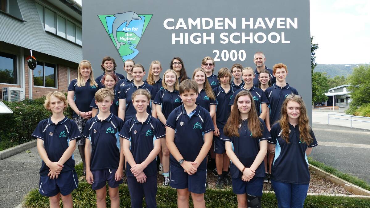 Team ready for action: photo courtesy of Camden Haven High School. 