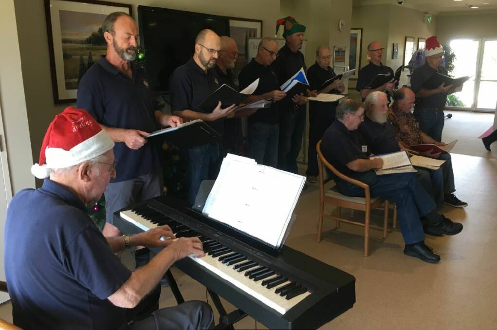 The choir at the Bishop Tyrrell Aged Care Facility for its 100th performance.
