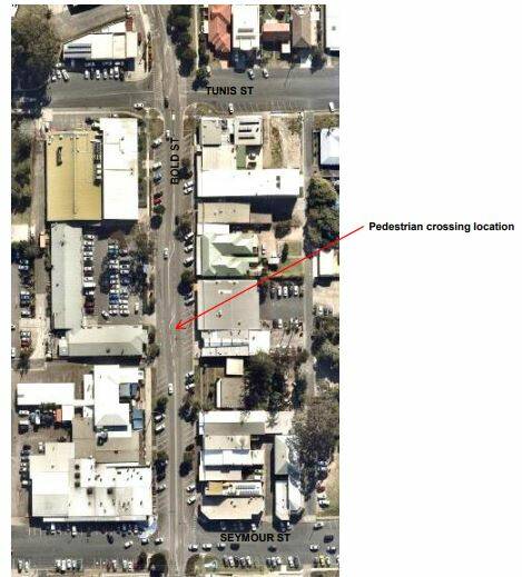 Aerial photo depicts where the crossing will be located. Photo: Port Macquarie-Hastings Council. 
