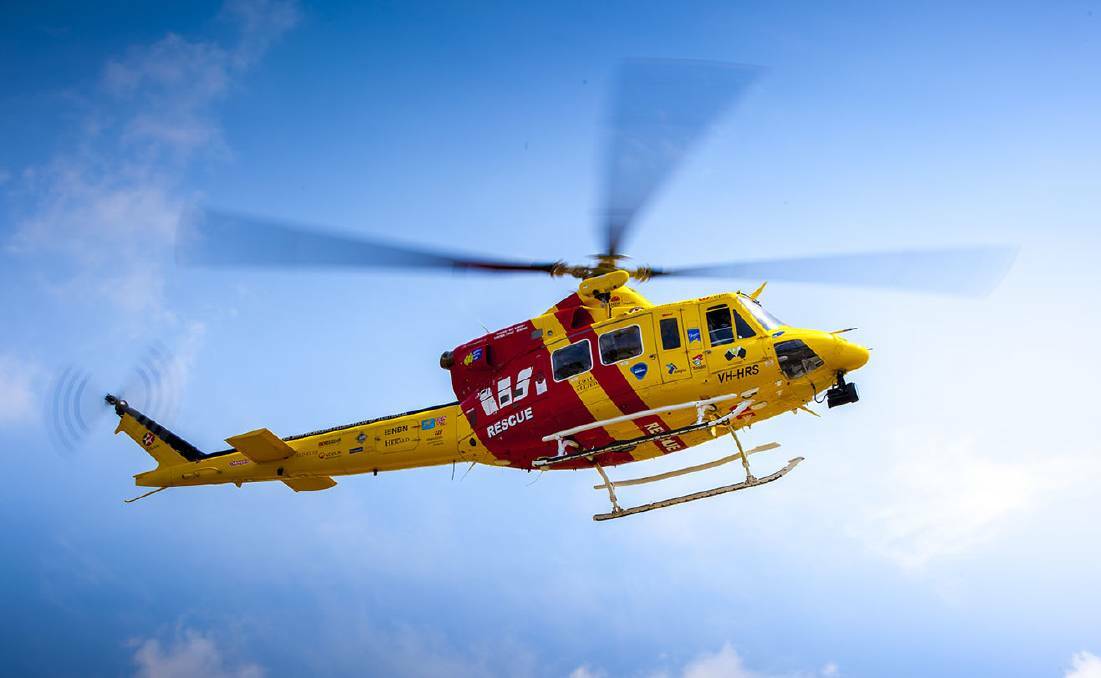 Motorcyclist flown to hospital after accident
