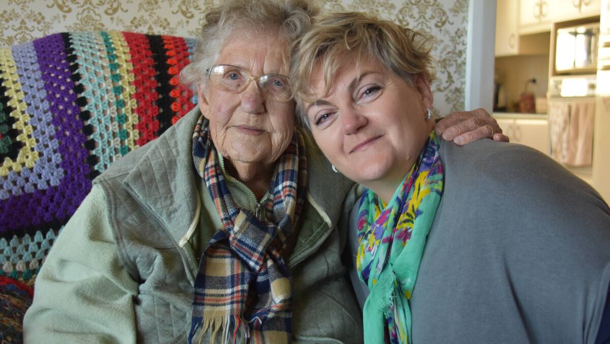 Hazel Gill with her granddaughter Sallyann Smutek