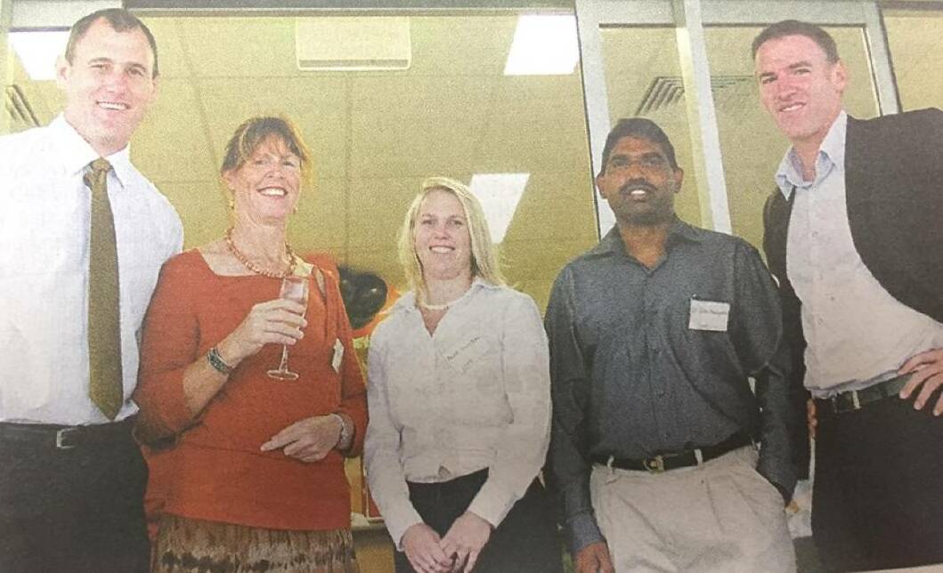 The then Member for Port Macquarie Peter Besseling, Dr Lorraine Evans, Nicole Lewis-Bain, Dr Sam Nelapati and Robert Oakeshott, former member for Lyne at the official opening in 2009. 