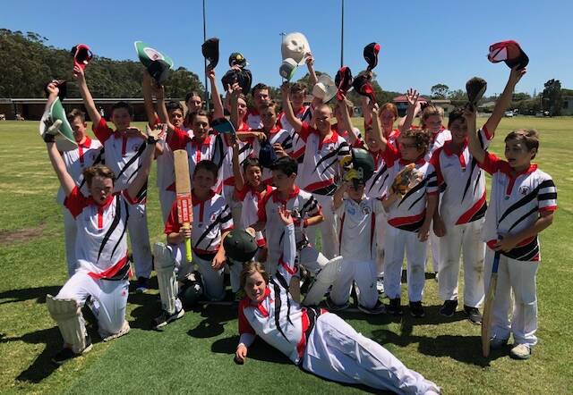 Celebration: The future looks good for Camden Haven Cricket.